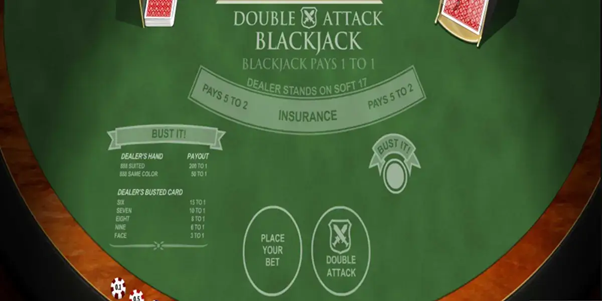 Hướng dẫn cách chơi Double Attack Blackjack tại 8xbet